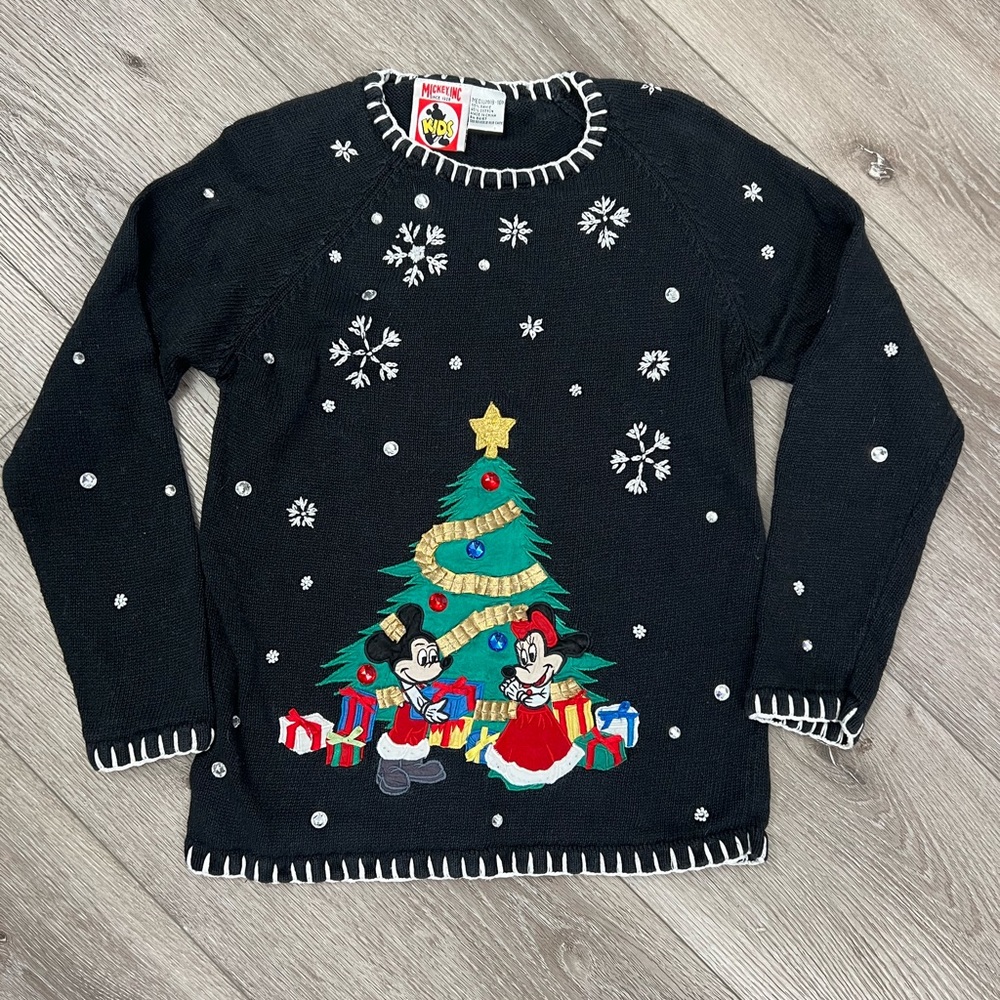 Vintage Mickey Kids Christmas sweater